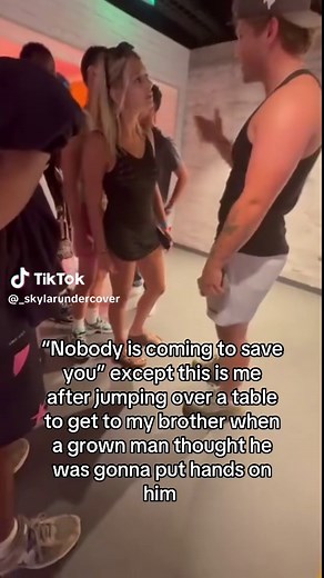 Big Sister Protects Little Brother from Danger