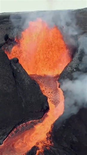 2.8M views · 59K reactions | Fagradalsfjall volcano that erupted in 2021 | #Geology #GeologyPage #Volcano #Fagradalsfjall #Iceland In March 2021, lava fountains erupted from a fissure in the ground measuring between 500 to 750 metres (1,640 to 2,460 feet) long in the region's Fagradalsfjall volcanic system. Geology Page www.geologypage.com | Geology Page | Facebook