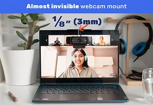 Almost Invisible Middle-screen Webcam Mount | Crystal Clear and Only 1/8" (3mm) Wide - Etsy