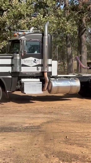 389 Peterbilt hauling 320 to the next project #peterbilt #bigrigs #demolition #construction