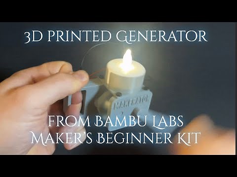 DIY Generator from Bambu Labs Maker's Beginner Kit - use an DC Motor as generator (Assembly guide)
