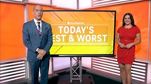 The best and worst weather of the day for July 25