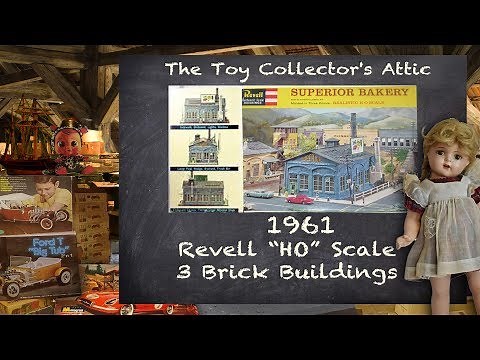 Revell HO Scale Brick Buildings from 1961