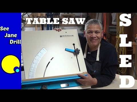 How to Use a Table Saw Cross Cut Sled