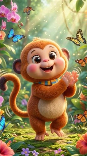 Bandar Mama Jungle Mein 😍 | Cute Monkey Dance Song for Kids