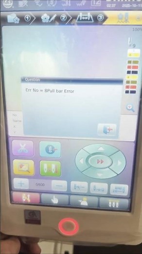 Dahao A15 Error Code 8 - Pull Bar Error #embroiderymachine