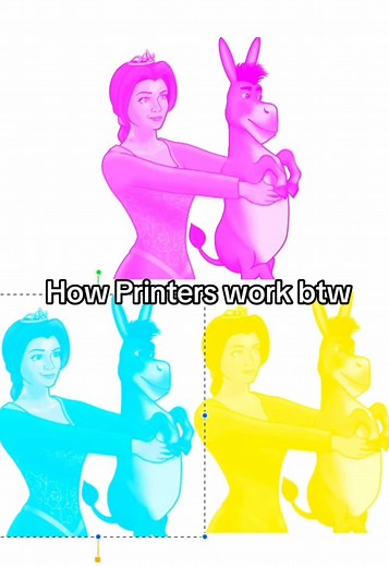 Primary color theory with my latest shrek animation #primarycolors #magenta #cyan #yellow #shrek