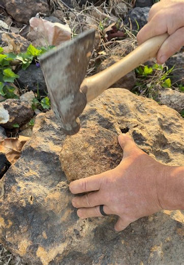 Geode Opening with Sparkly Quartz Crystals