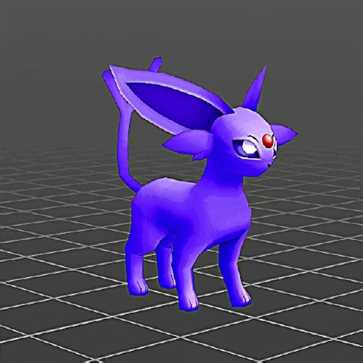 Pokémon DS - Espeon's Idle Animation #nintendo #pokemon #gaming #blender #art #animation
