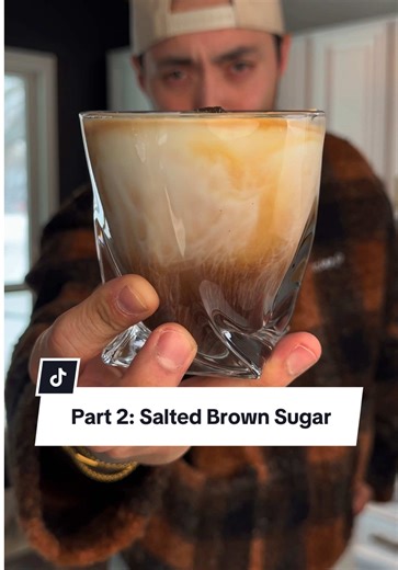 Part 2 of testing the most viral shaken espresso drinks on the internet. Today’s drink: Salted Brown Sugar Shaken Oat. RECIPE: 2 tablespoons brown sugar ¼ teaspoon vanilla bean paste 2 pinches of salt Ice 1–2 shots medium-dark roast espresso Oat milk HOW TO MAKE IT: Add brown sugar, vanilla bean paste, salt, and ice into a shaker. Pull your espresso using a medium-dark roast. Not every coffee bean pairs well with milk-based drinks — medium-dark gives this drink bold flavor that cuts through the 