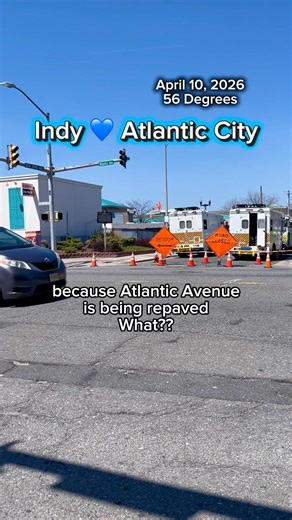 Atlantic Avenue is finally being repaved ☀️ Atlantic City, New Jersey Shore