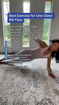 Best Exercise For One Sided Rib Flare! #shorts