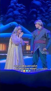 aria fangirling over kristoff during the frozen sing-along 🤭