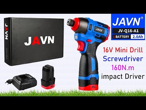 JAVN 16V Electric Drill Screwdriver 160N.m impact Driver cordless drill Household Multifunction Tool