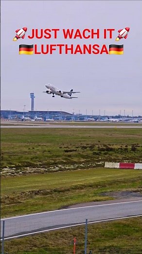 🔥SMOOTH🇩🇪 LUFTHANSA🇩🇪 TAKEOFF 🚀#aviation #airplane #airport #plane#airplane #aircraft#travel#viral