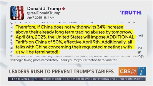 Leaders rush to prevent President Trump's tariffs