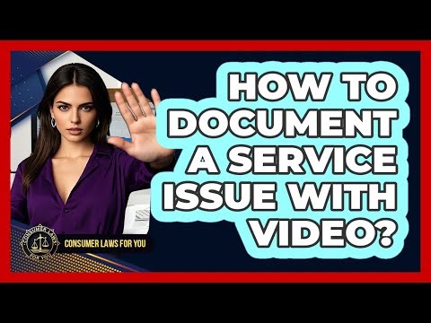 How To Document A Service Issue With Video?