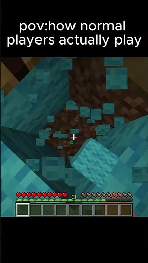 How normal players actually play Minecraft... 💀🎮 #minecraft #gaming