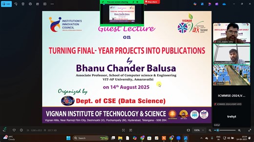 GUESTLECTURE ON TURING FINAL YEAR PROJECTS INTO PAPERS