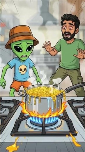 Raat Ko Maggi Banayi Aur Kitchen Mein Aag Lag Gayi 🔥😂 | Mumpty & Zoggy #shorts