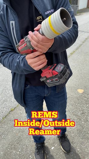 Reaming pipe has never been easier! When working with copper, we always ream the pipe to ensure proper flow within systems #learnontiktok #plumbing