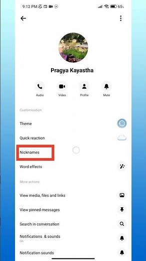 How to Set Nickname on Messenger?