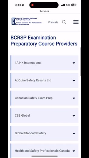 Mohamed Hassan, CRSP, CertIOSH, PMP on Instagram: "I’m grateful to share that MH Safety is listed on the Board of Canadian Registered Safety Professionals (BCRSP) website as a CRSP® / CRST® Examination Preparatory Course Provider. The BCRSP list is provided as an informational resource for prospective candidates and does not represent endorsement or evaluation of any provider or their materials. Enrollment in a preparatory course is also not a requirement to sit for the exam. My focus remains on