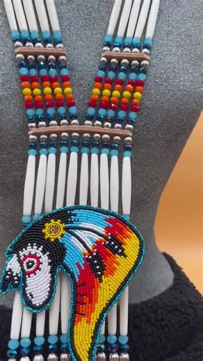 Woman’s Beaded Bone Breastplate W/ Earrings - the Wild One - Etsy