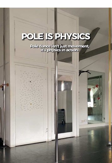 Breakdown Pole dance isn’t just movement, it’s physics in action. 1. Friction Your skin the pole = grip. \t•\tToo dry → slip \t•\tToo sweaty → slide \t•\tControlled friction = control Grip isn’t random. It’s managed. 2. Leverage Where you place your body changes the effort required. \t•\tCloser to the pole = more support \t•\tFurther away = more load Position can do the work for you. 3. Centre of Mass Your body wants to fall. \t•\tYou’re constantly rebalancing \t•\tSmall shifts change everything