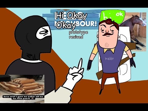 worlds most serious playthrough of Hello Neighbor Prototype Revived