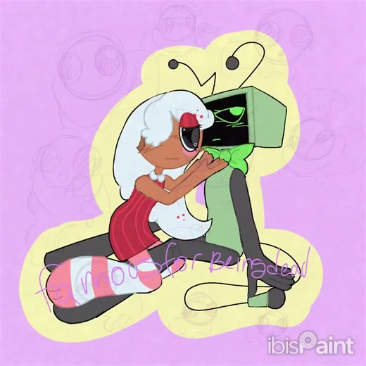 ginger x Vee. danydsworld ship computer cookies #dandysworld #gingerxveedandysworld #dandysworldshipart #speedpaint #dandysworldvee