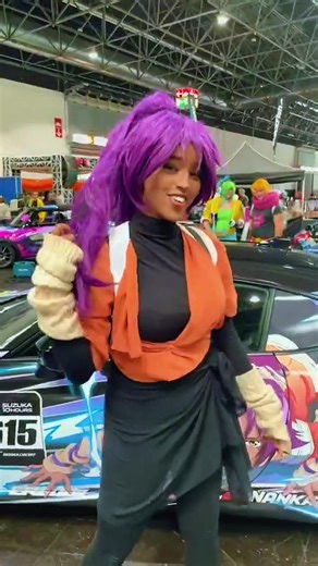 This is the perfect combo of a gorgeous Yoruichi cosplayer and a Yoruichi car in this video #cosplayer #bleach #new #xh #fy