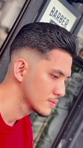 Mid Fade Slick Back #follow #phaulscut #midfade #fadehaircut #reels #reels #barberph #barber #barbershop | Phaulscut