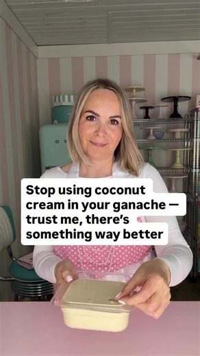 Manuela Kjeilen on Instagram: "Stop using coconut cream in your ganache. There is something way better. I love coconut, but I am not a fan of coconut milk or coconut cream in ganache. It will not whip up the same way, and you do not get that dreamy, melt in your mouth texture you get when you use heavy cream. Instead, I use coconut milk powder. You can also use coconut cream powder. I add it to the cream near the end so it dissolves well, then pour it over white chocolate. It gives you tons of c