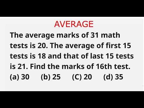 Problems on Average | Question 11
