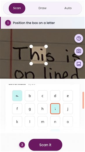KREATIVITY APPS on Instagram: "Scan any handwritten document - letters, notes, anything ✍️ Easy to fix mistakes in the app #handwriting #fonts #customfont #handwritingfont #calligraphy #typography #scanning #appdesign #iosapp #androidapp"