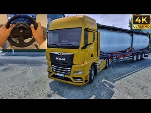 Winter Foggy & Rainy Weather Drive Through Switzerland - Euro Truck Simulator 2 | #ets2 1.57