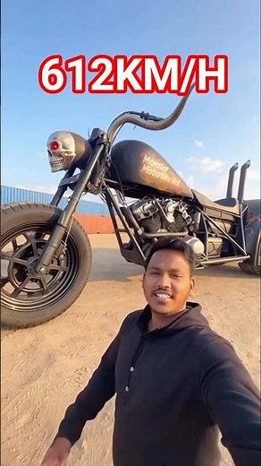 Can a motorcycle reach 600 km/h? 😱 #DodgeTomahawk #FastMotorcycle #600kmh