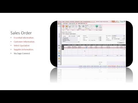 Sage 50 - Sales Order