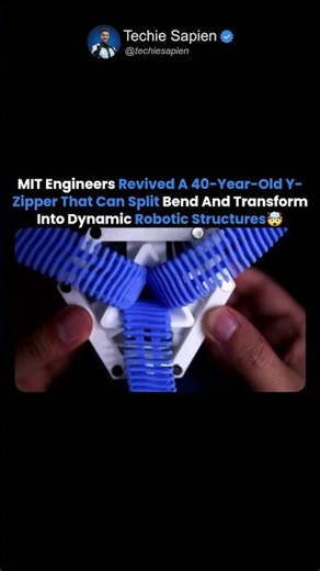 MIT Revived A 40-Year-Old Y-Zipper That Transforms Into Robotic Structures 🔥