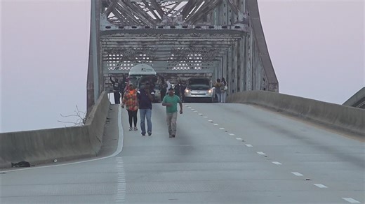 Protesters stop vehicles on Decatur bridge