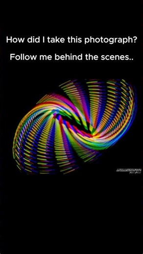 Create a spirograph with light painting photography - Behind the scenes #lightpaintingphotography