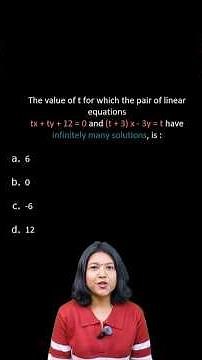 Linear Equations Trick 🔥 | Infinite Solutions Condition | Class 10 Maths | SujataMaths #shorts
