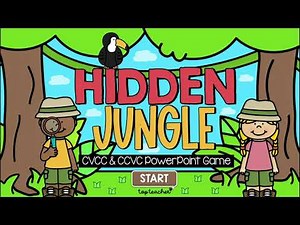 Interactive CCVC & CVCC Words Game: Hidden Jungle
