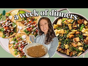 A WEEK OF *REALISTIC* VEGAN DINNERS | 8 Yummy Recipe Ideas ☀️