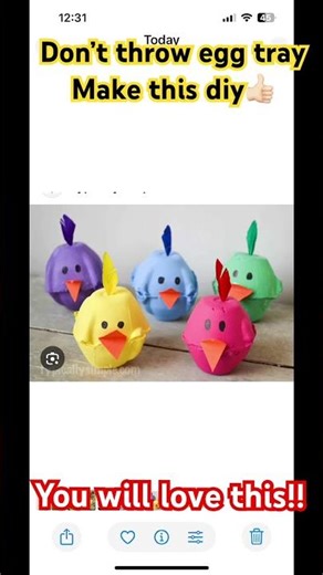 EGG TRAY CRAFT#supw #diy#teacher #students #artwork