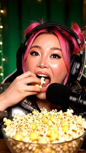 THE CRUNCHIEST POPCORN EVER 🍿😳 Extreme Crackles, Butter Drips & ASMR Tingles! 🤤✨ #asmr #mukbang #pop