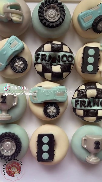 Race Car Themed Mini Donuts for Your Celebration