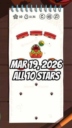 Cut the Rope Daily: March 19, 2026 (All 10 stars) #cuttherope #cuttheropedaily