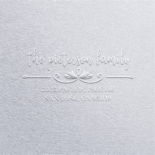 Custom Family Address Embosser Stamp for Envelopes, Napkins & Wedding Invites Cards, Custom Address Embosser Mail Embosser Housewarming Gift - Etsy Australia